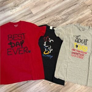 Gildan Red, Black, and Gray Shirts - Fun Graphic Designs